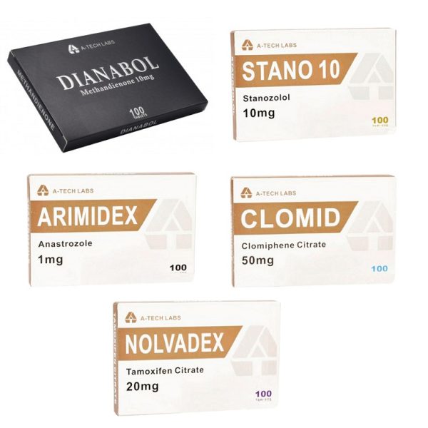 PACK PRISE DE MASSE SECHE - A-tech labs - DIANABOL/WINSTROL (4 semaines)