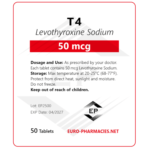 Cytomel T4 50mcg 50tabs - Baggies - Euro Pharmacies USA