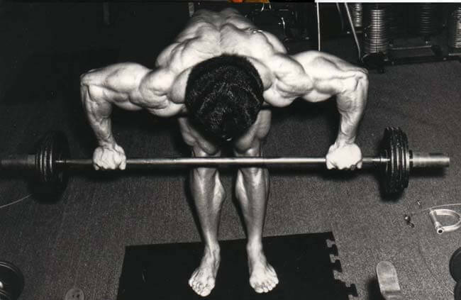 Samir avec le Rowing penché barre