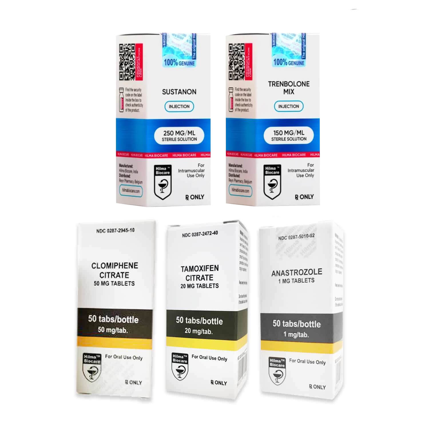 Pacote de ganho de massa magra NÍVEL I (INJETO) Hilma SUSTANON + TRI TREN (10 semanas)