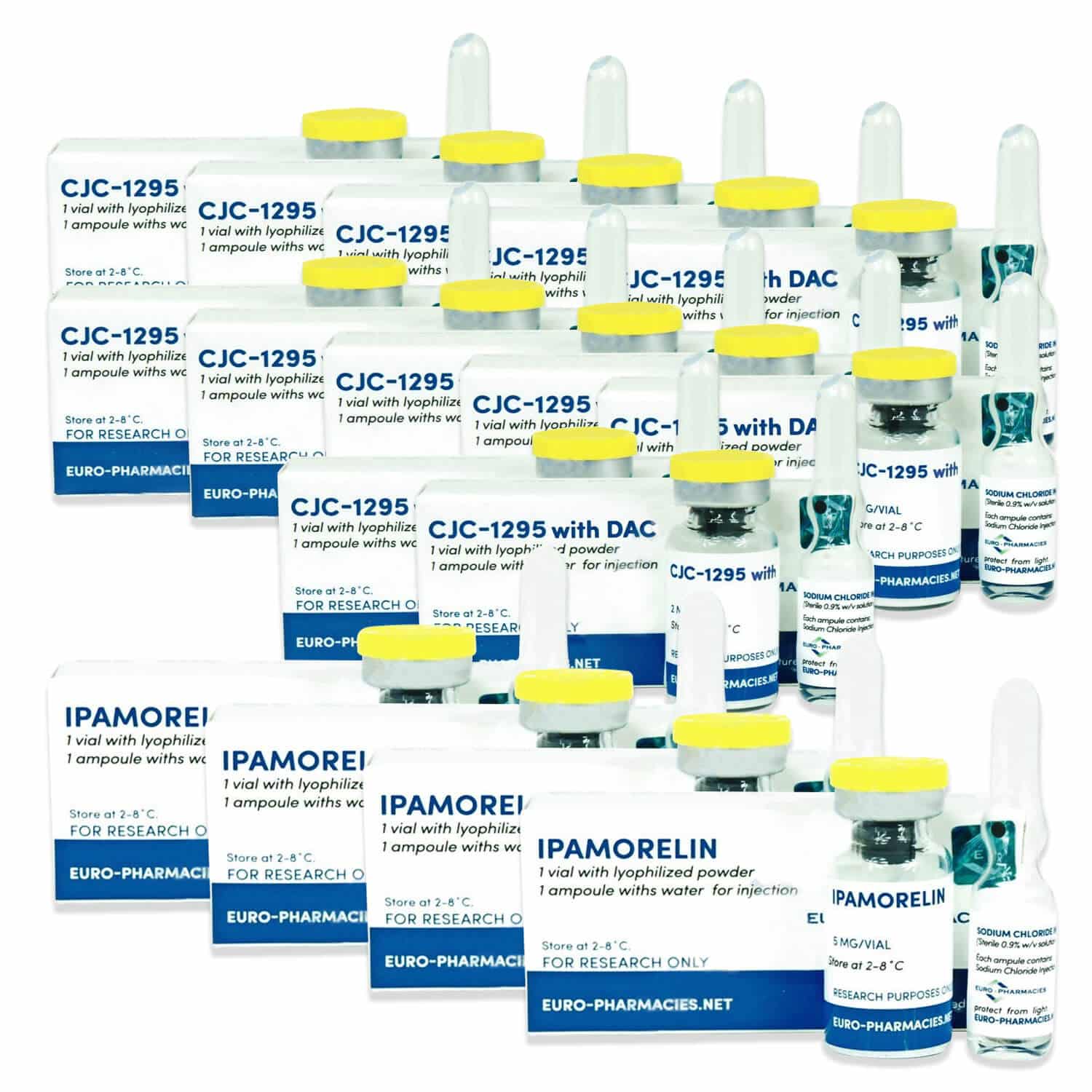 Pacote de peptídeos anti-envelhecimento - Ipamorelin / CJC 1295 DAC - 12 semanas - Euro farmácias | UPsteroid | Compre seus esteróides anabolizantes online