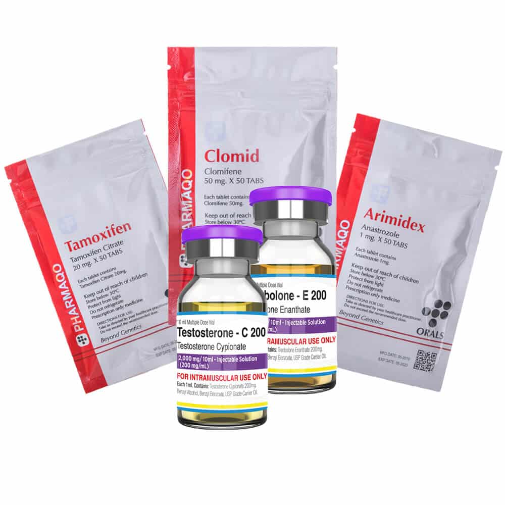 Dry mass gain pack INJECT TESTOSTERONE CYPIONATE TRENBOLONE ENANTHATE PCT 10 weeks Pharmaqo Labs