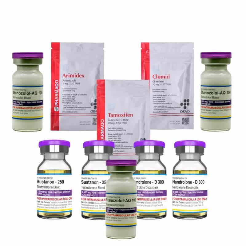 Pack Prise de Masse Sèche SUSTANON WINSTROL DECA (injection) Pharmaqo Labs