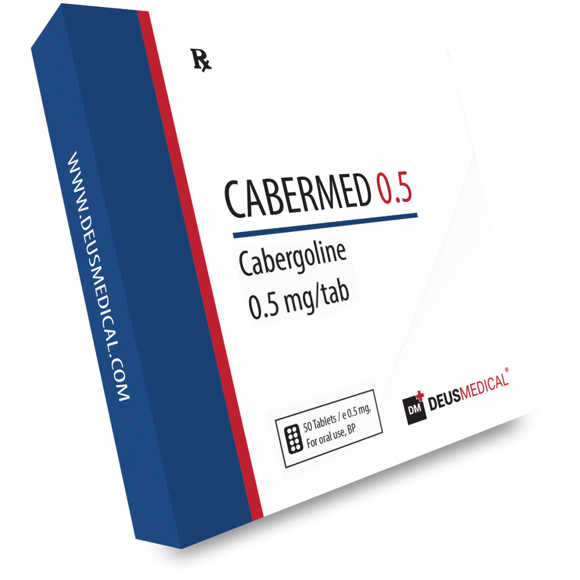 CABERMED 0.5 (Cabergoline) - 50tabs de 0.5mg - DEUS-MEDICAL | upesteróide | Compre seus esteroides anabolizantes online