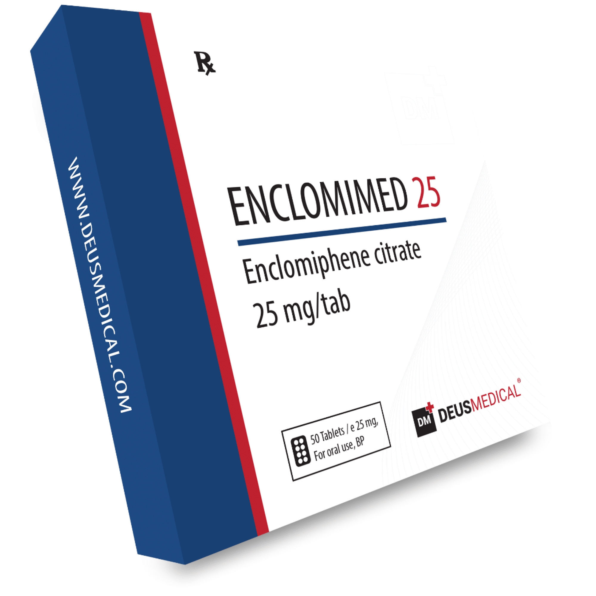 ENCLOMIMED 25 (Citrato de Enclomifeno) - 50tabs de 25mg - DEUS-MEDICAL | upsteroid | Compre seus esteroides anabolizantes online