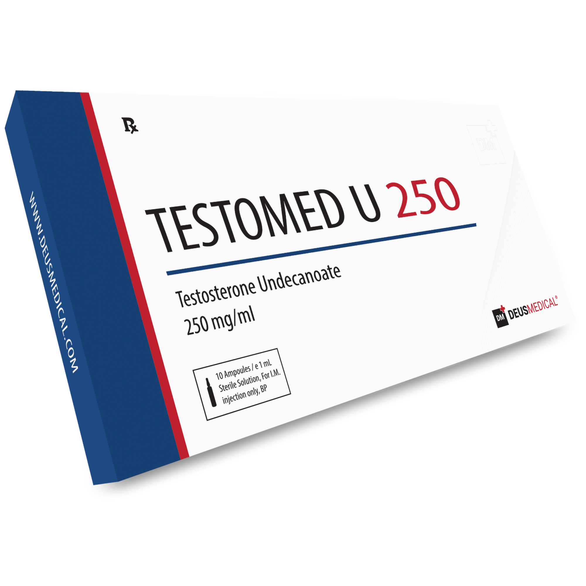 TESTOMED U 250 (Undecanoato de Testosterona) - 10amps de 1ml - DEUS-MEDICAL | upesteróide | Compre seus esteroides anabolizantes online