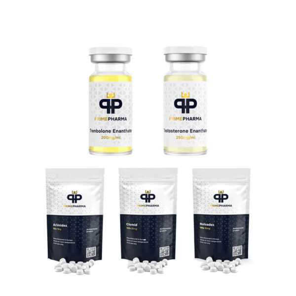 PACK PRISE DE MASSE SÈCHE Testostérone Enanthate + Trenbolone Enanthate (10 semaines) PRIME PHARMA