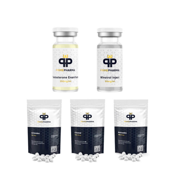 Pack prise de masse sèche LEVEL I (INJECT) ENANTHATE + WINSTROL + PROTECTION + PCT (8 semaines) PRIME PHARMA