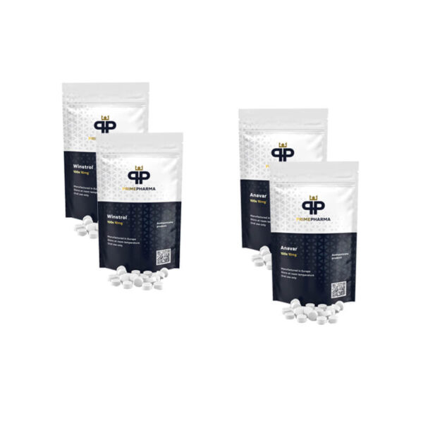 Pack prise de masse sèche Stéroides oraux Anavar + Winstrol (6 semaines) PRIME PHARMA
