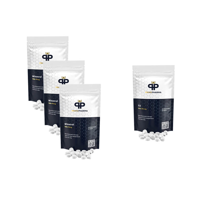드라이팩 스타노졸롤 + T3 사이토멜 경구 스테로이드 (8주) PRIME PHARMA