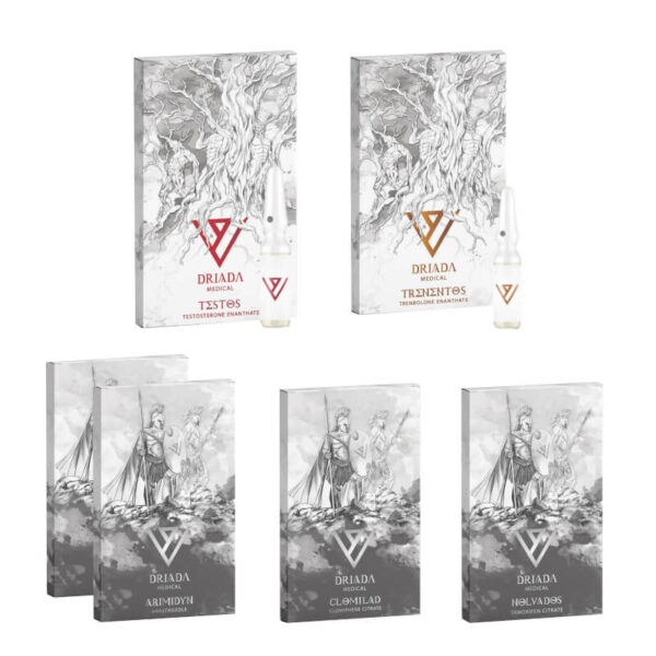 Pack Prise de Masse Sèche DRIADA MEDICAL Testostérone Enanthate Trenbolone Enanthate (10 semaines)