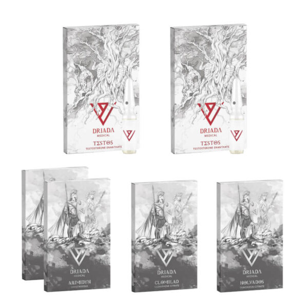 Pack prise de masse (8 semaines) Testosterone Enanthate + Protection + PCT DRIADA MEDICAL