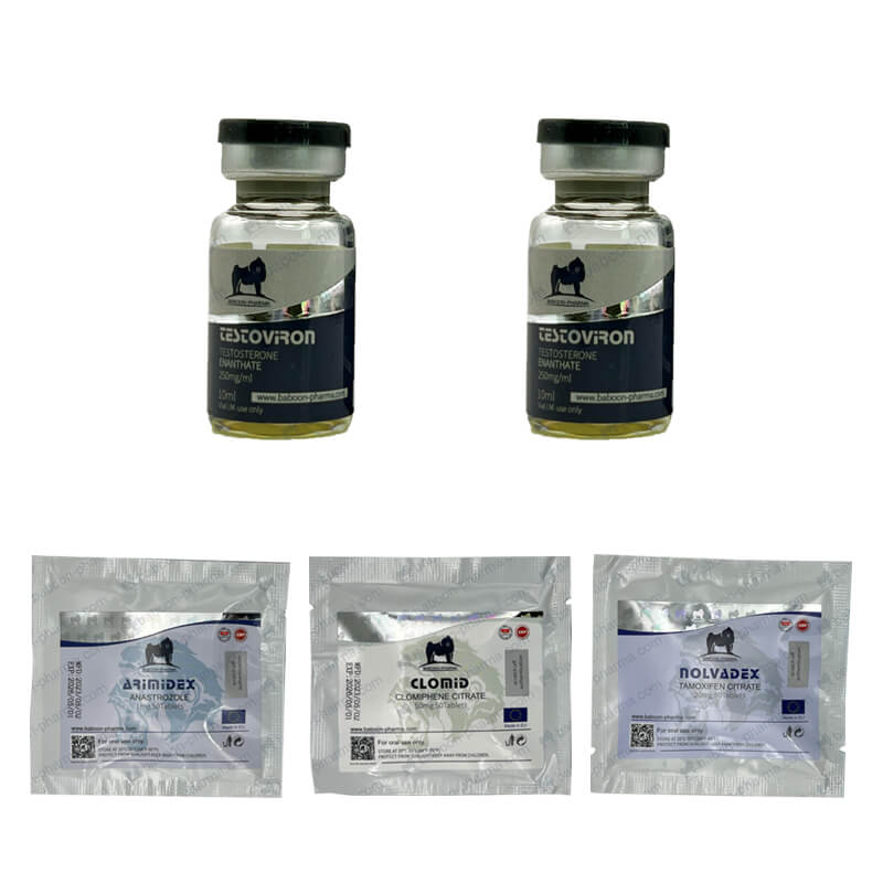 Pack prise de masse INJECT ENANTHATE 250 PROTECTION PCT 8 semaines Baboon Pharma
