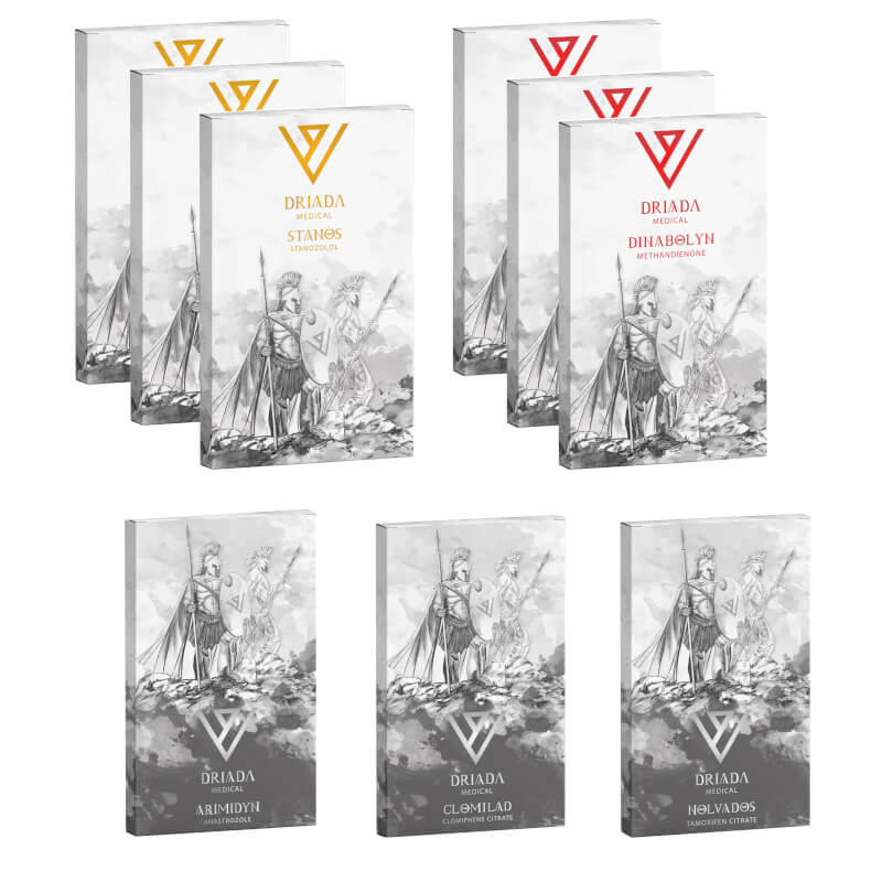 Pack prise de masse sèche Stéroides oraux Dianabol + Winstrol (8 semaines) Driada Medical