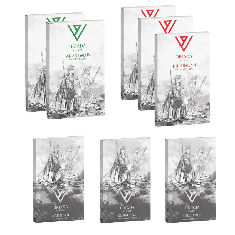 최고의 체중 증가 팩 디아나볼 + 아나드롤 경구 스테로이드 (8주) 드리아다 메디컬