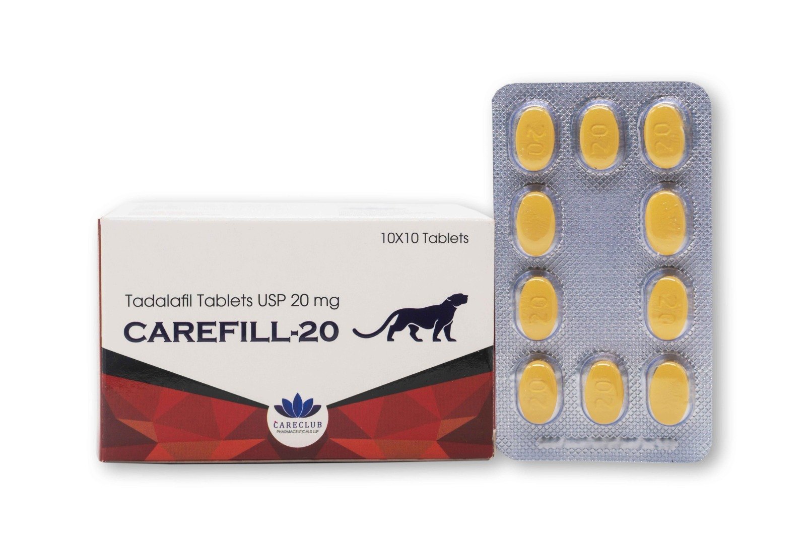 Carefill 20mg Tadalafil 100 tabs Pharmacy EU