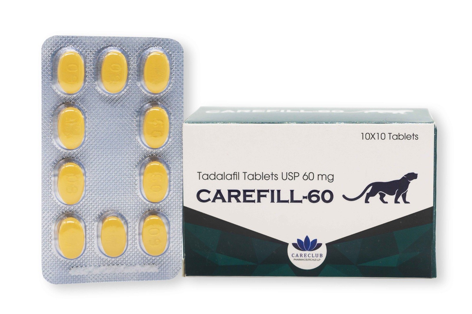 Carefill 60mg Tadalafil 100 tabs Pharmacy EU