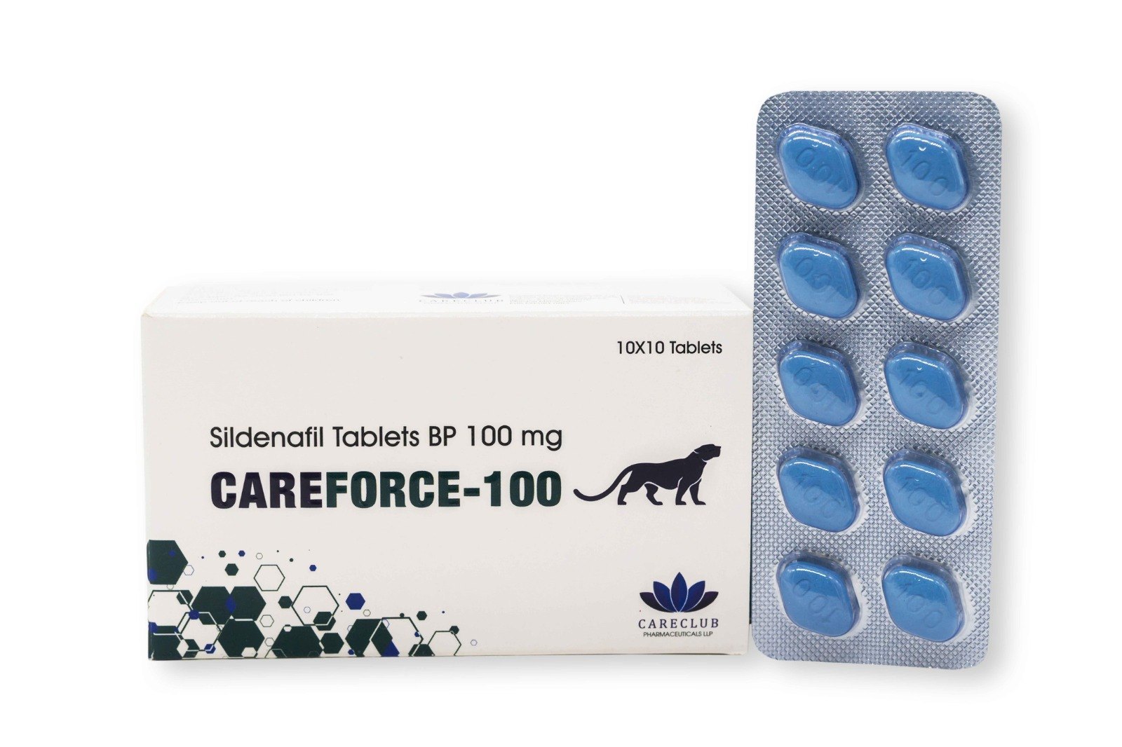 Careforce 100mg Sildenafil Citrate BP 100 tabs Pharmacy EU