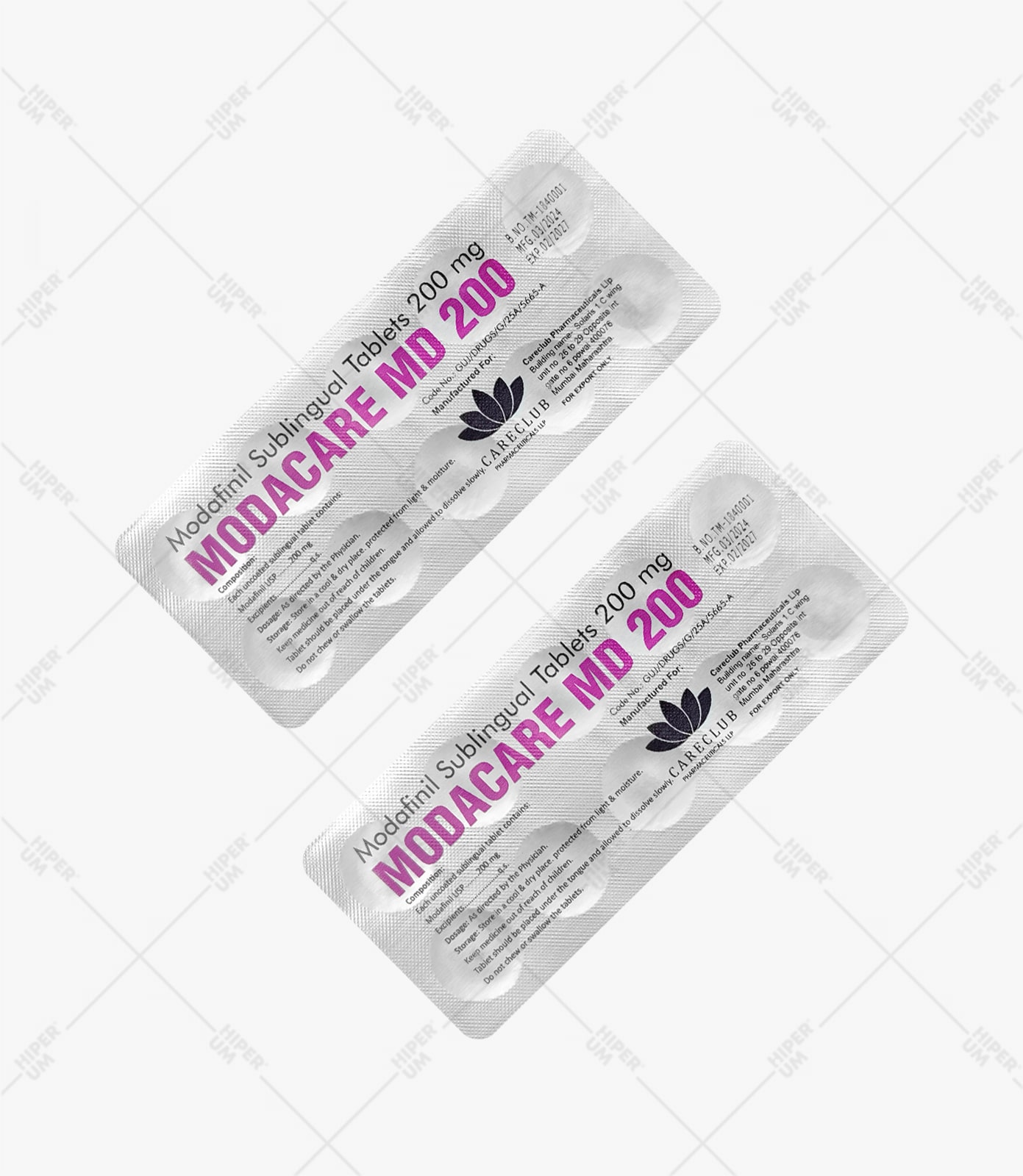 Modacare MD 200 mg Modafinil Tab USP 100 Tabletten Apotheke EU