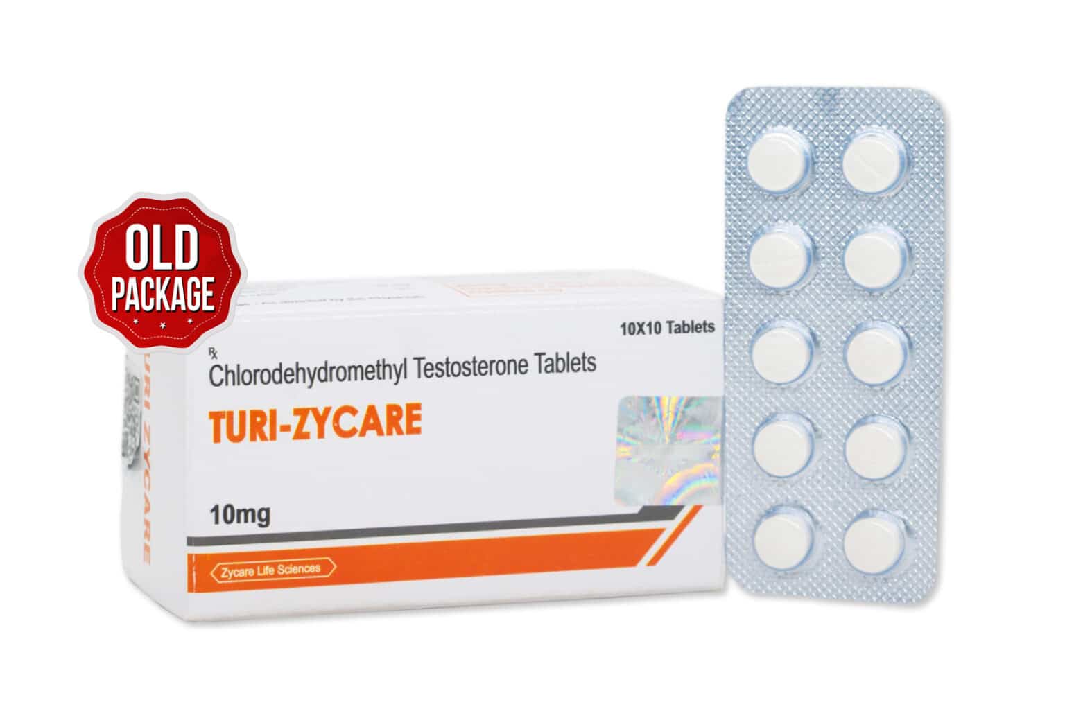 TURI ZYCARE 4 Chlorodehydromethyl Testosterone 10mg 10×10 1