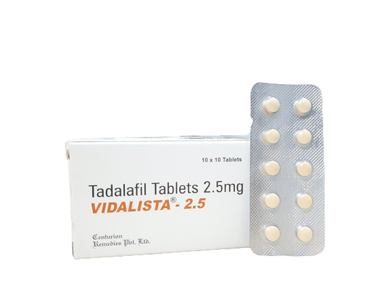 Vidalista 2.5mg Tadalafil Tab 100 tabs Pharmacy EU