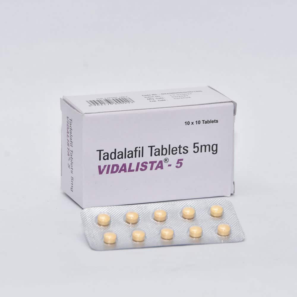 Vidalista 5mg Tadalafil Tab 100 tabs Pharmacy EU