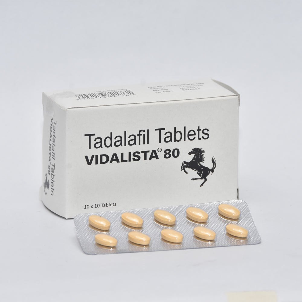 Vidalista 80mg Tadalafil Tab 100 tabs Pharmacy EU