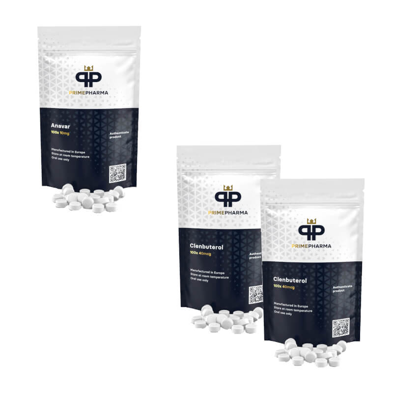 여성을 위한 고급 체중 감량 팩 아나바 클렌부테롤 8주 Prime Pharma