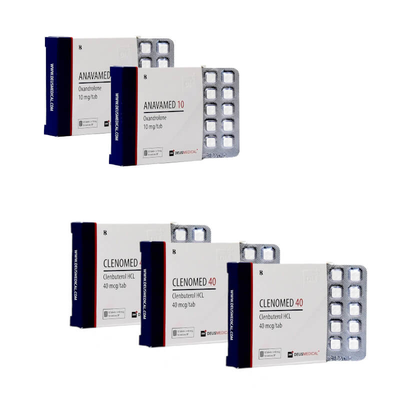 Pack perte de poids avancé pour femme Anavar Clenbuterol 8 semaines Deus