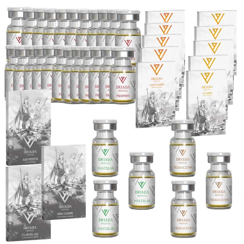 PACK PRISE DE MASSE SECHE EXTREME Test P Tren A Mast P Anavar Winstrol Oral 16 semaines DRIADA