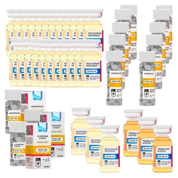 PACK PRISE DE MASSE SECHE EXTREME Test P Tren A Mast P Anavar Winstrol Oral 16 semaines HILMA