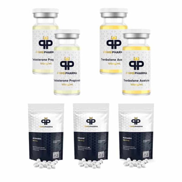 PACK PRISE DE MASSE SECHE TESTOSTERONE PROPIONATE TRENBOLONE ACETATE PCT 6 semaines PRIME PHARMA