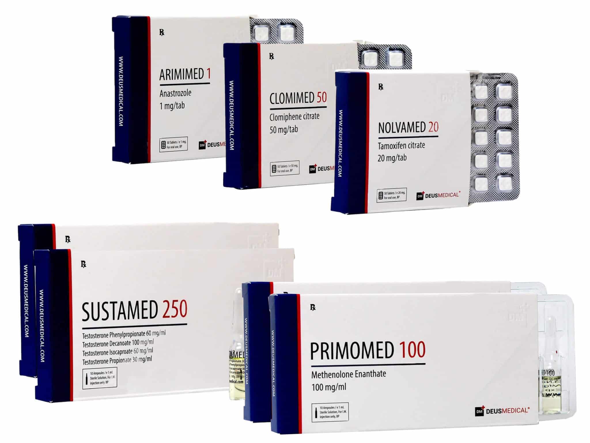 Pack lean mass advanced 8 weeks Sustanon Primobolan DEUS MEDICAL
