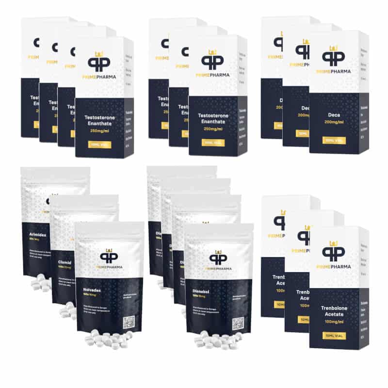 Pack prise de masse extreme TEST E DECA TREN A DIANABOL 16 semaines Prime Pharma