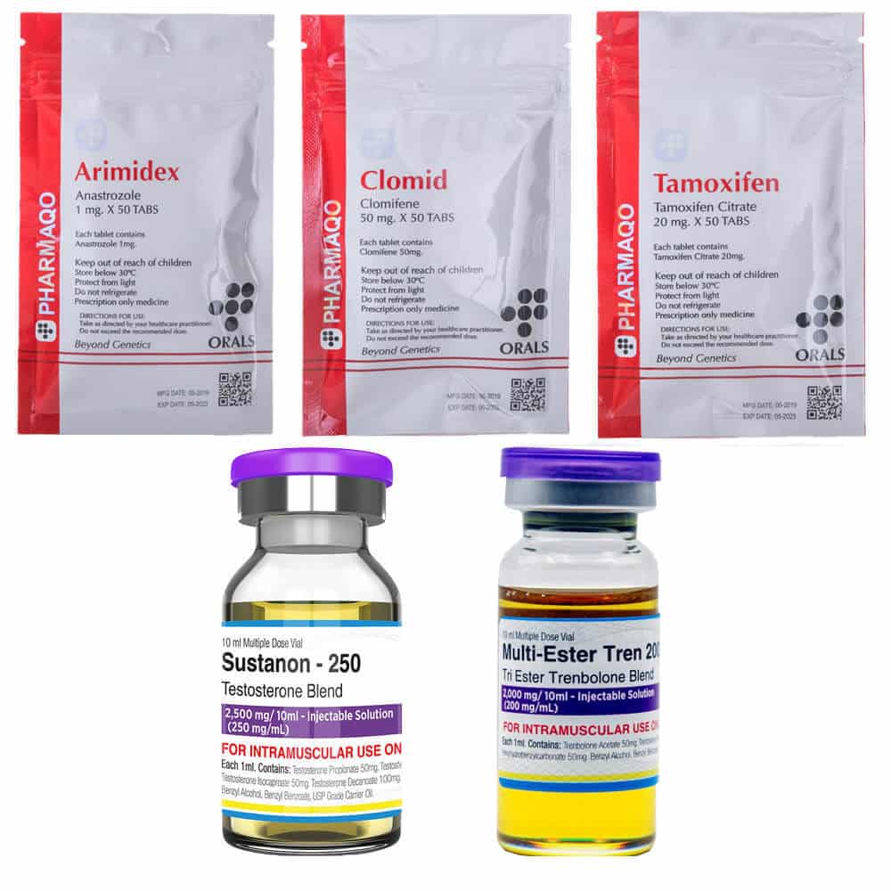 Pharmaqo Labs LEVEL II dry mass gain pack INJECT Sustanon Tri Tren 10 weeks