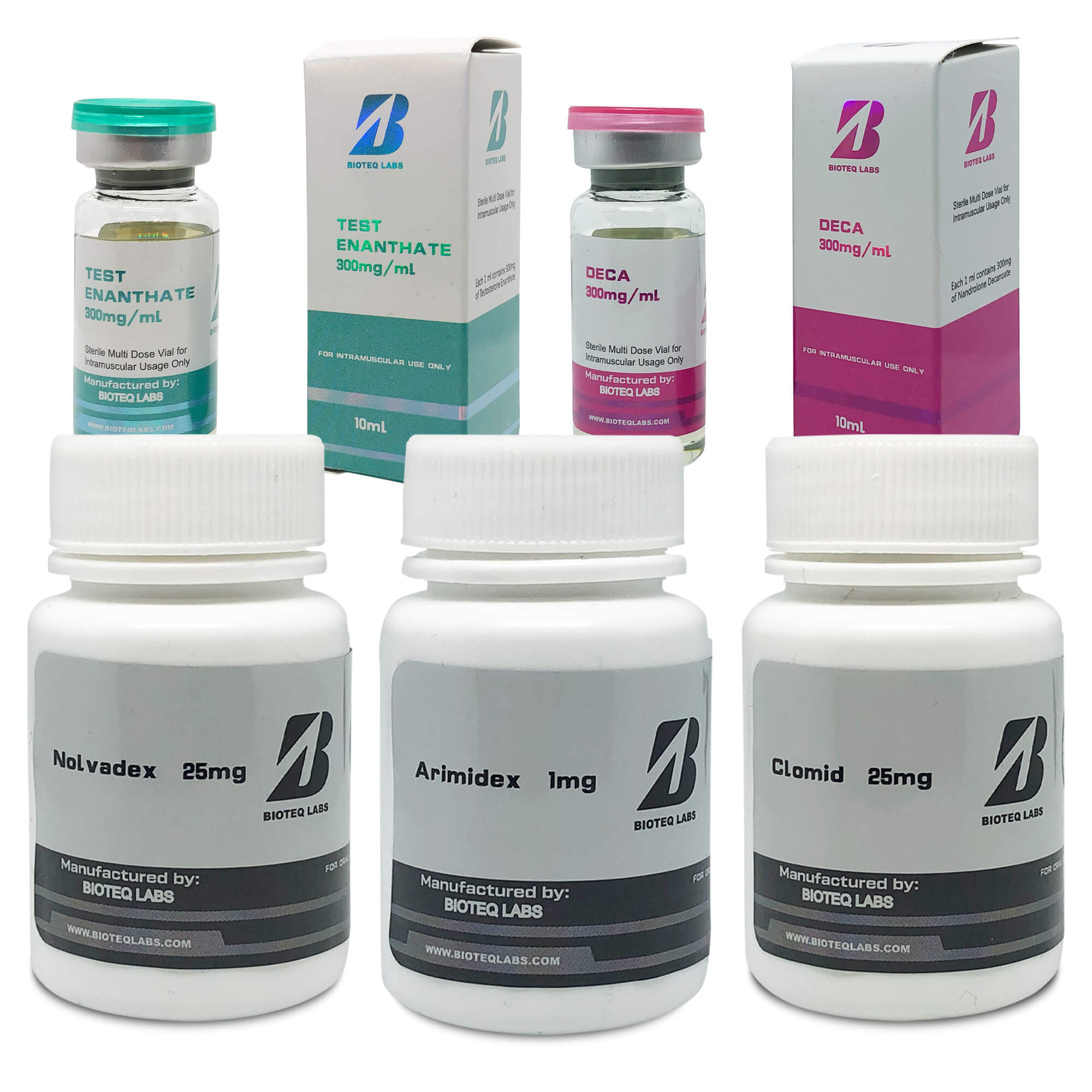 Pack Prise de Masse - BIOTEQ - Testostérone Enanthate / Deca (8 semaines)