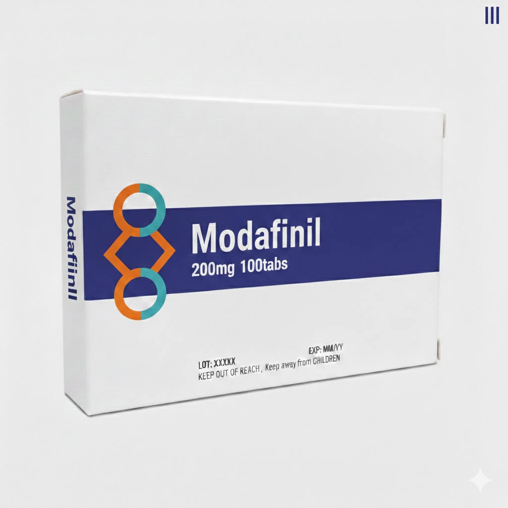 MODAFINIL 200 MG 100 TABS