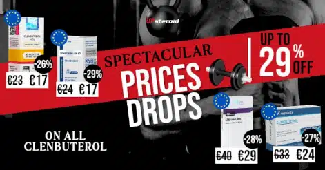 Baisse des prix sur le CLENBUTEROL
