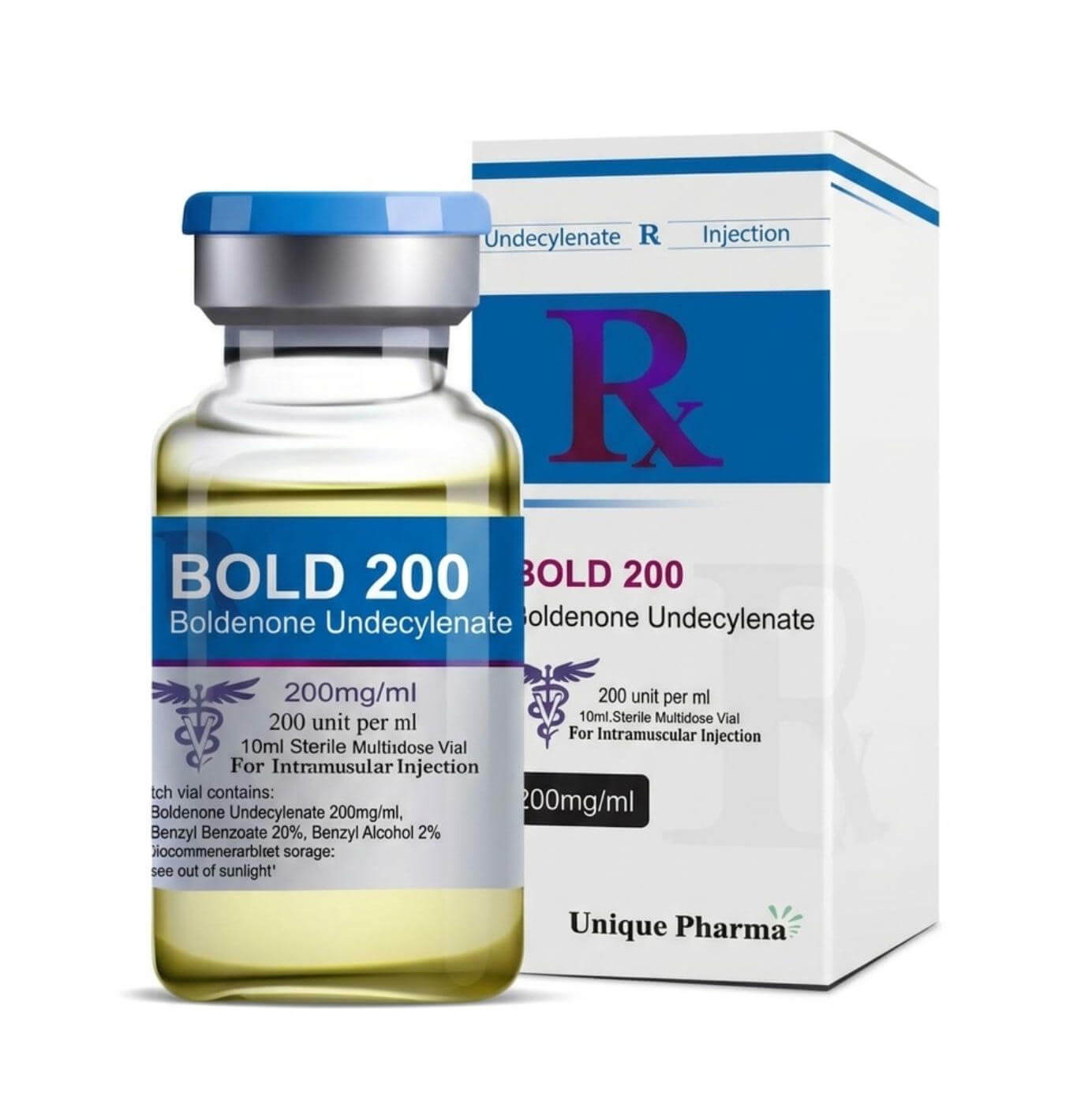 BOLD 200 - Boldenone undecylenate (200mg/ml 10 ml) - UNIQUE-PHARMA